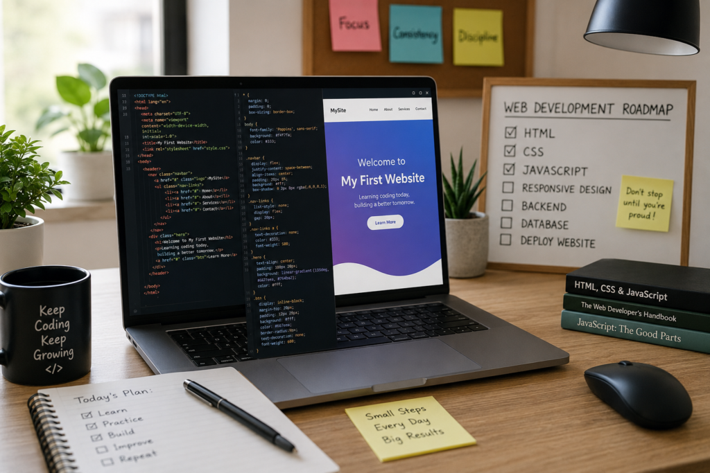 How to Create Your First Website with Coding Using HTML CSS and JavaScript